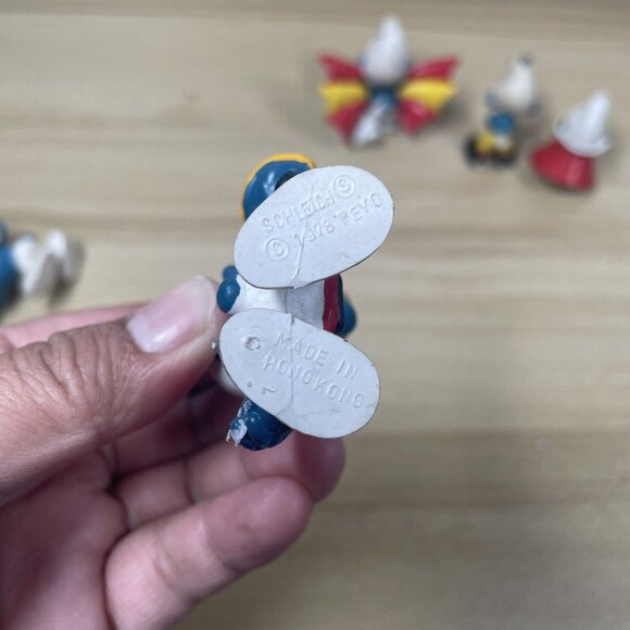 Lot of 6 Vintage Schleich Peyo Smurf Figures Late 60-70s‎ Smurfs Figures - Picture 7 of 10